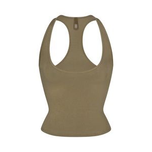 NWT Skims Vintage Cropped Racerback Tank Army